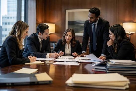 Law firm setting for legal consultation and client intake
